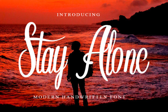 Stay Alone Font Poster 1