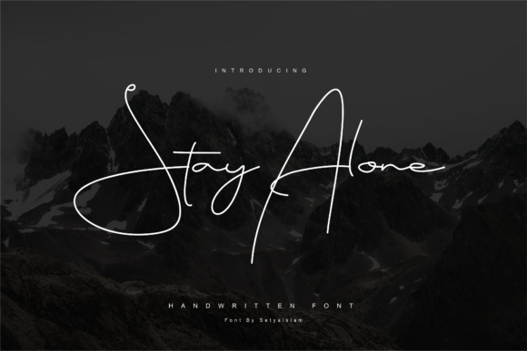 Stay Alone Font Poster 1