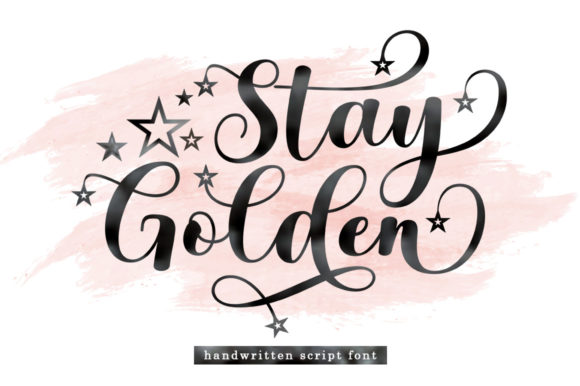 Stay Golden Font Poster 1