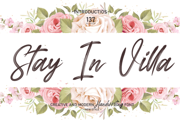Stay in Villa Font Poster 1