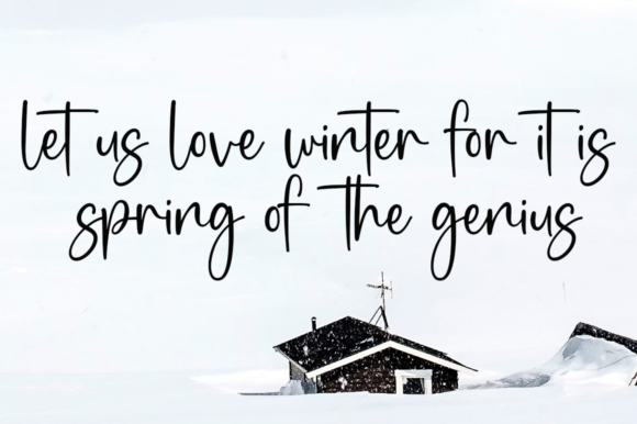 Stay Winter Font Poster 9