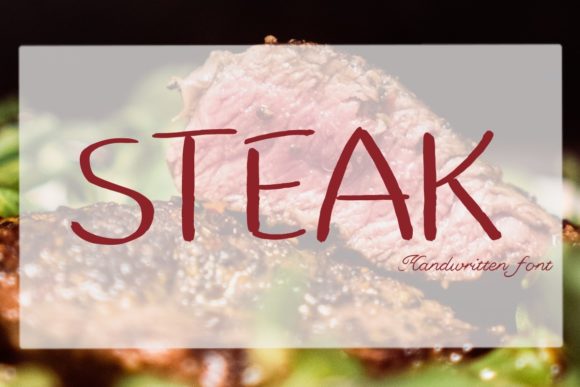 Steak Font Poster 1