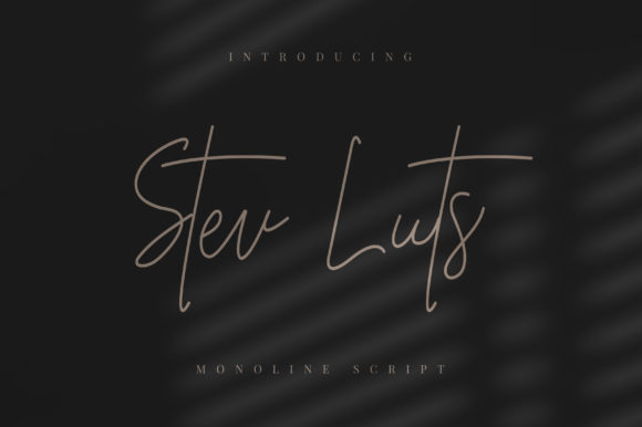 Stev Luts Font Poster 1