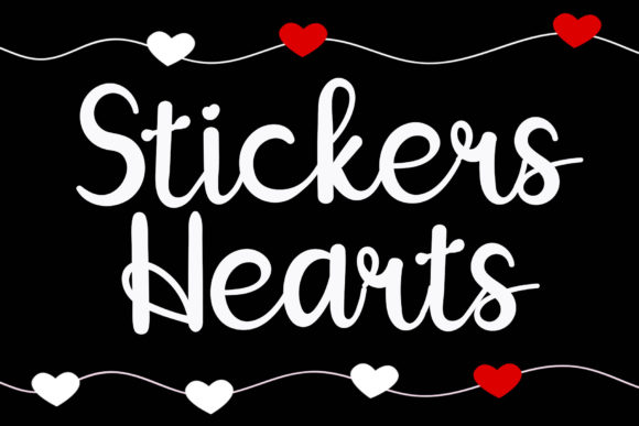 Stickers Hearts Font