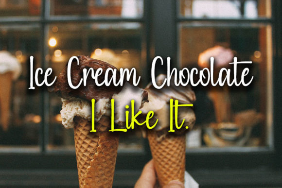 Sticks Chocolate Font Poster 2