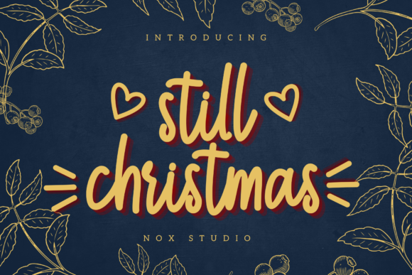 Still Christmas Font Poster 1
