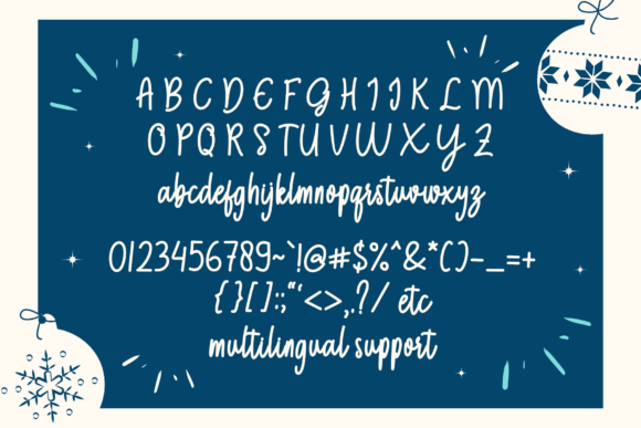 Still Christmas Font Poster 9