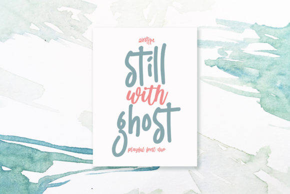 Still with Ghost Font Poster 1