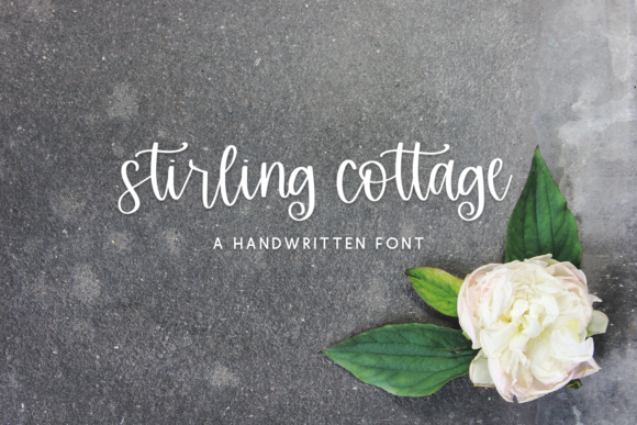 Stirling Cottage Script Font Stirling Cottage Script Font Poster 1