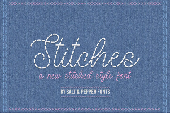 Stitches Font Poster 1