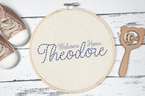 Stitches Font Poster 2