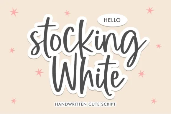 Stocking White Font Stocking White Font Poster 1