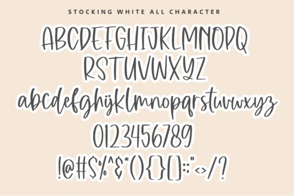 Stocking White Font Poster 3