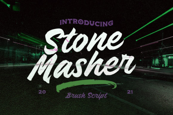 Stone Masher Font Poster 1