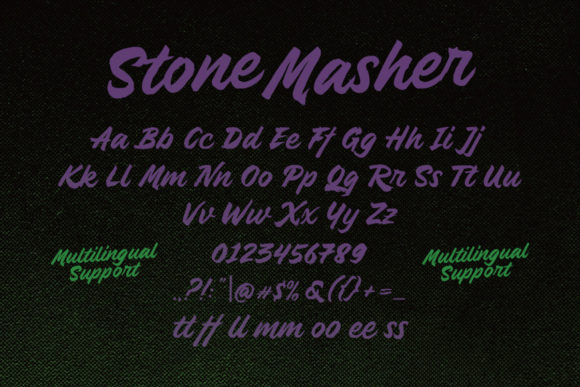 Stone Masher Font Poster 5