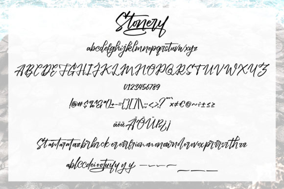 Stonery Font Poster 5