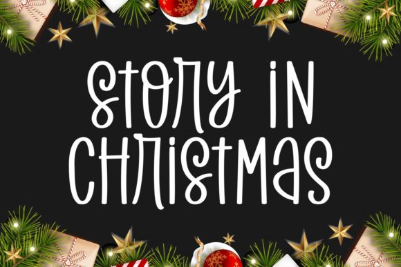 Story in Christmas Font