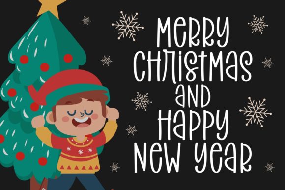 Story in Christmas Font Poster 2