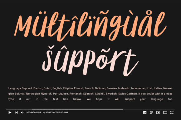 Story Tailing Font Poster 13