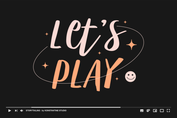Story Tailing Font Poster 14
