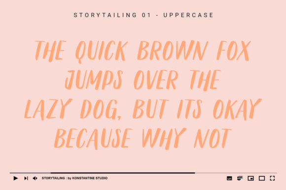 Story Tailing Font Poster 6