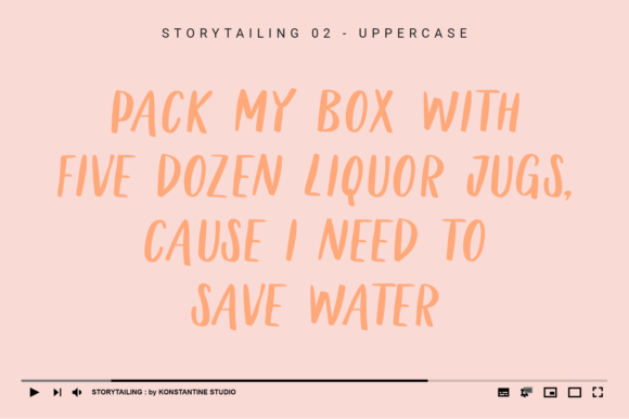 Story Tailing Font Poster 7