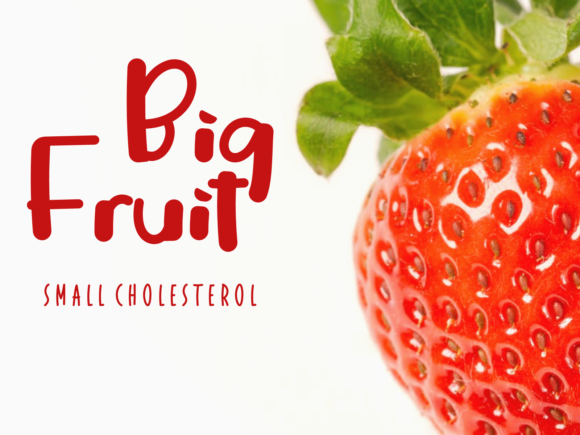 Strawberry Font Poster 3