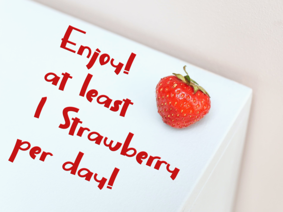 Strawberry Font Poster 4