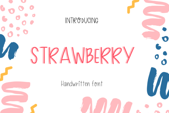 Strawberry Font Poster 1