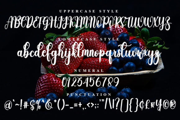 Strawberry Font Poster 4