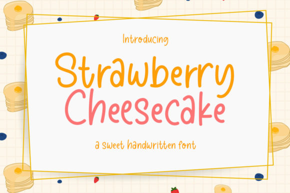 Strawberry Cheesecake Font Poster 1