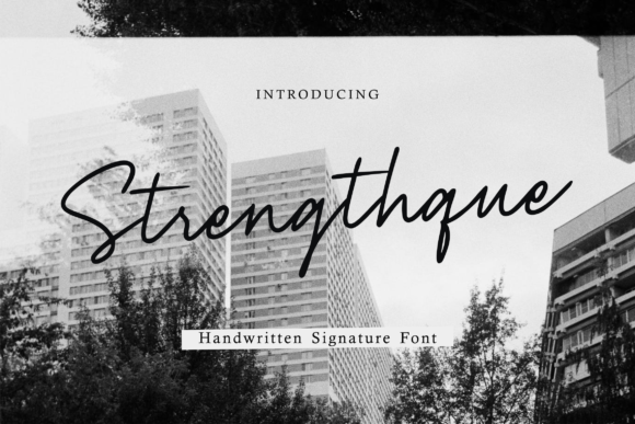 Strenghtque Font Poster 1