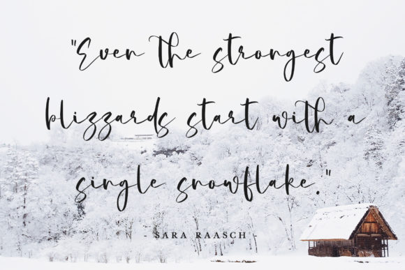 Strength Winter Font Poster 8