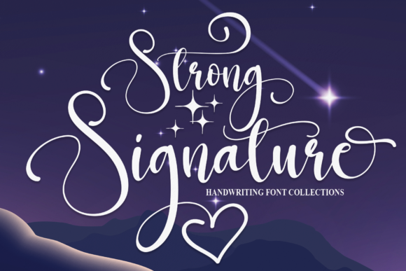 Strong Signature Font