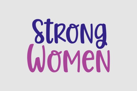 Strong Woman Font Poster 1