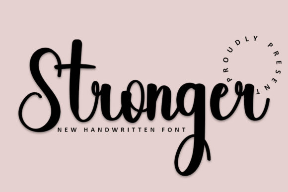 Stronger Font Poster 1