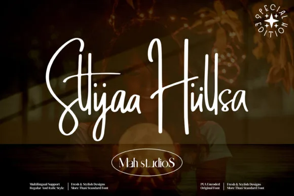Sttiiyaa Hiillsa Font Sttiiyaa Hiillsa Font Poster 1