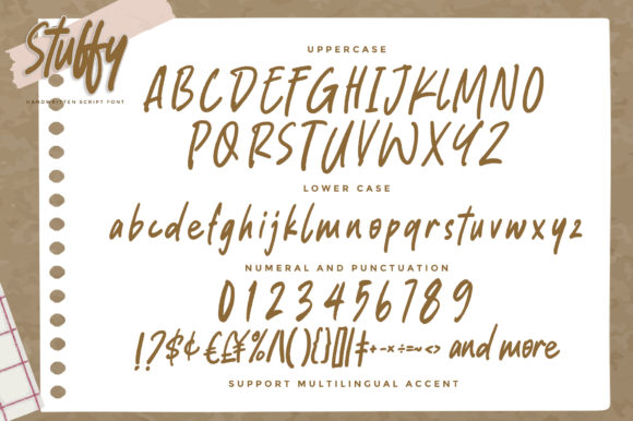 Stuffy Font Poster 7