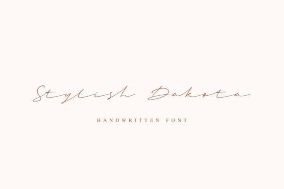 Stylish Dakota Font Poster 1