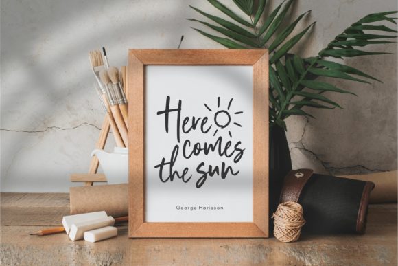 Stylist Garden Font Poster 3