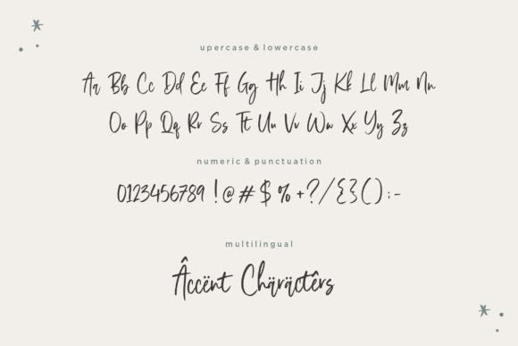 Stylist Garden Font Poster 6