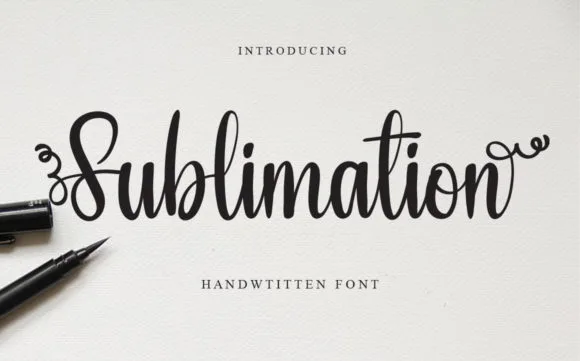 Sublimation Font Sublimation Font Poster 1
