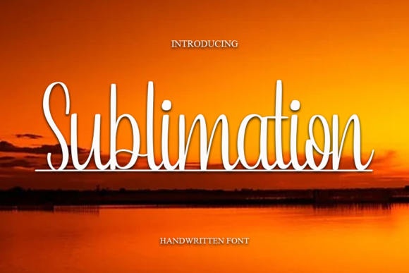 Sublimation Font Poster 1