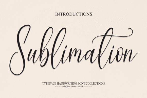 Sublimation Font
