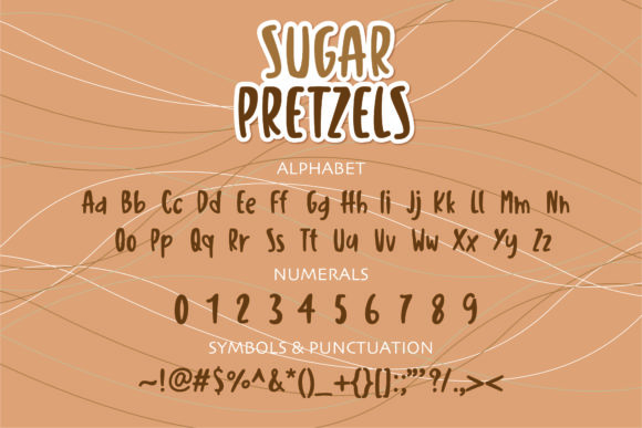 Sugar Pretzels Font Poster 2