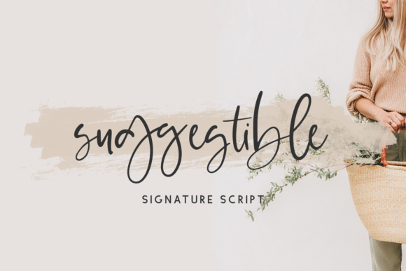 Suggestible Script Font