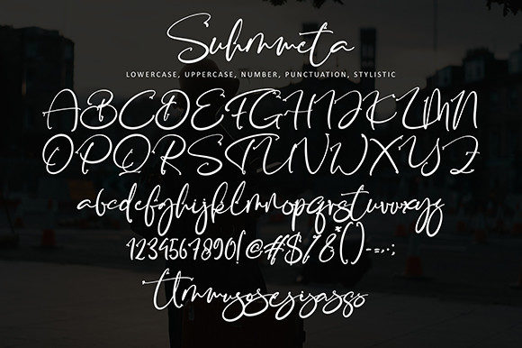 Suhmmeta Font Poster 9