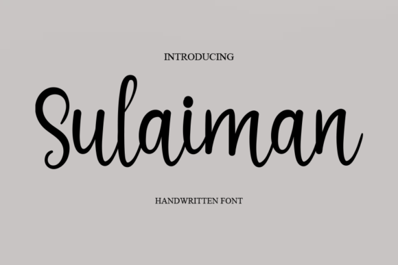 Sulaiman Font Poster 1