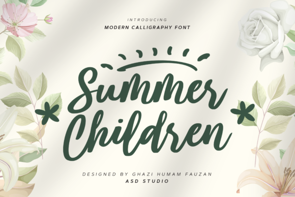 Summer Children Font Summer Children Font Poster 1