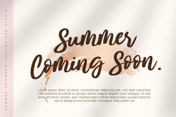 Summer Children Font Poster 3